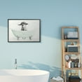 thumbnail image 2 of Stupell Industries Baby Llama In A Tub Funny Animal Bathroom Drawing Paintings Black Framed Art Print Wall Art, 24x30, by Stellar Design Studio, 2 of 8