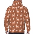 thumbnail image 7 of Lsque Cute Poodle Dog Pattern Casual Men's Hoodie,Hooded Sweatshirt with Kangaroo Pocket,Pullover Hoodie-Medium, 7 of 7
