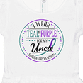 thumbnail image 3 of Inktastic Suicide Prevention- I Wear Teal and Purple for My Uncle Girls Baby Dress, 3 of 4