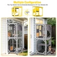 thumbnail image 5 of Aivituvin Outdoor Cat Catio Enclosure with Wheels, Movable Outdoor Cat House Cat Cage with Upgraded Resting Box, Waterproof Cover, 5 of 11