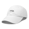 thumbnail image 4 of DALIX Artist Expression Baseball Cap Mens Womens Embroidered Hat in White, 4 of 7