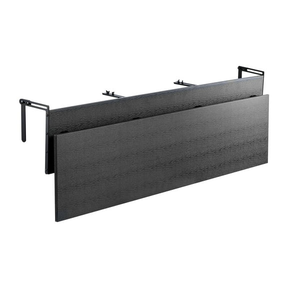 KFFKFF Folding Balcony Railing Table, 12 x 59 in Adjustable Outdoor Table, 50 lbs Capacity, Fits Railings from 1" to 4.3", Ideal for Patio and Deck Use