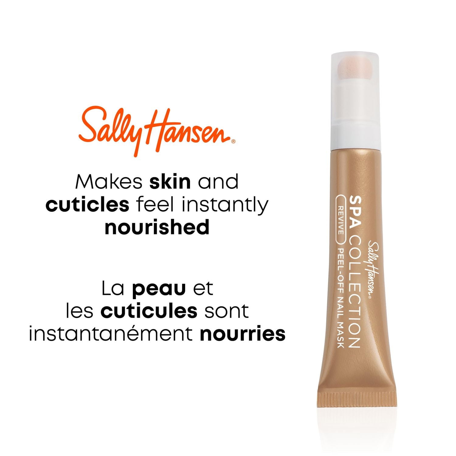 Sally Hansen Masque revitalisant Peel Off, avec polysaccharides naturels, défend contre la sécheresse en formant un film qui retient l'hydratation