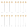 thumbnail image 1 of 20PCS Wool Ball Brush Leather Dyeing Polishing Tool with Metal Handle for DIY Crafts Projects, 1 of 8