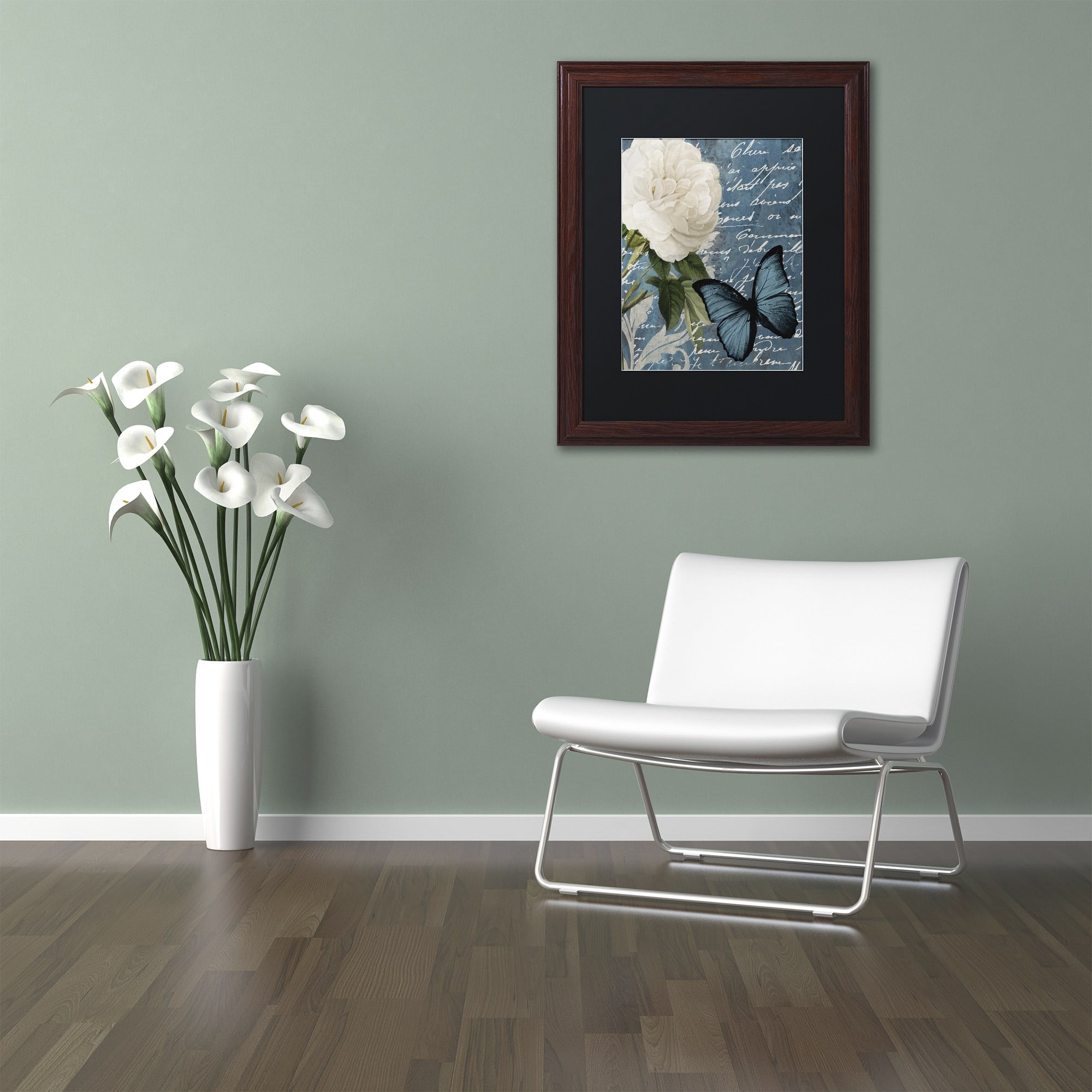 Trademark Fine Art "Anastasia" Canvas Art by Color Bakery, Black Matte, Wood Frame