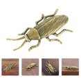 thumbnail image 2 of Artesanía de latón Cockroach Decoración Exquisita Cockroach Figurine Insecto en forma de ornamento, 2 of 4