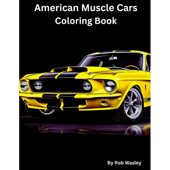American Muscle Car Coloring Book, (Paperback)
