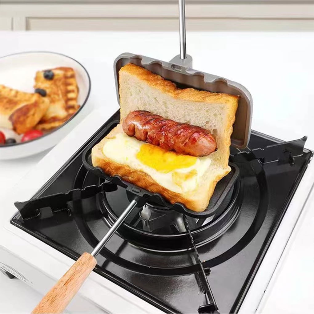 Portable For Pie Non-stick Sandwich Outdoor Iron Cast Iron