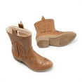 thumbnail image 4 of BURUDANI Girls Star Mid Calf Tassel Boots Cowgirl Cowboy Western Boots, 4 of 5