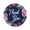 Navy Blue & Magenta, variant on Darling Souvenir Round 45 Pcs Floral & Vines Border Light Pink Thank You Stickers Envelope Seal-1.6 Inches