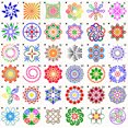 thumbnail image 3 of TureClos Mandala Stencils Template Set Dot Painting Hollow Stencil for Rock Stone Wall DIY Drawing Art Projects 56Pcs, 3 of 9