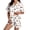 White, variant on Stralyhd Midsummer Gather Women's Pajama Sets Halloween Holiday Pajama Night Club Button Top and Shorts Scary Pumpkin Pattern Pjs Sleepwear Blue XXL