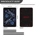 thumbnail image 4 of XYZCANDO Floral Dragonfly RV Door Window Shade Stylish RV Decor Foldable RV Sun Shade for Women RV Window Curtains for Inside Camper Camper Blackout Shades Fits for RV Interior Door Window Black, 4 of 7