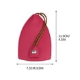thumbnail image 2 of Vaidha Leather Car Key Case Cover Key Case Protection Bag Access Control Card Case Water Drop Car Door Antitheft Door, 2 of 2