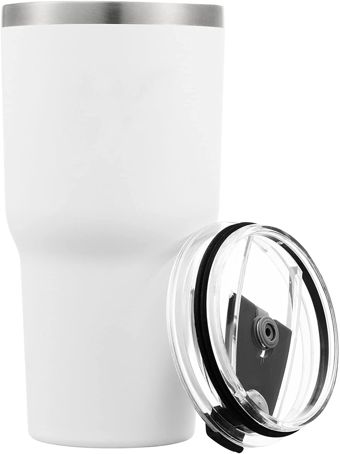 VREKEF 30oz Tumbler with Lid, Stainless Steel Vacuum Insulated Coffee Tumbler Cup, Double Wall