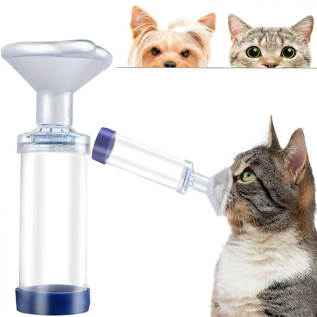 Veterinary Animals Aerosol Chamber Pet Asthma Inhaler Spacer Devices With One Pvc Mask Canack Medical zd EQ