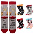 thumbnail image 5 of Set de 4 pares de calcetines de algodón peinado con estampado de animales, 5 of 5