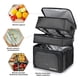 thumbnail image 3 of INSMEER 30 Latas/20l Lonchera Termica Grande para Hombre/Mujer Bolsa de Almuerzo A Prueba De Fugas de 3 Capas Lonchera Portatil para Trabajo, Camping, Picnic, Playa, Viajes (Negro), 3 of 7