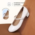 thumbnail image 6 of DREAM PAIRS Women's Mary Jane Chunky Low Heels Comfortable Slip on Dress Shoes for Women Closed Round Toe Casual Cute Work Pumps Flats Shoes, 6 of 8