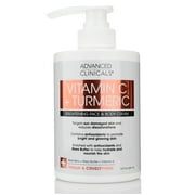 Advanced Clinicals Vitamin C & Turmeric Face & Body Cream 15 fl oz