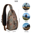 thumbnail image 5 of Paisley Crossbody Sling Backpack for Men - Womens Fashion Sling Bag with Adjustable Shoulder Straps for Travel Hiking Chest Bag Daypack Anti-theft Purse, 5 of 6