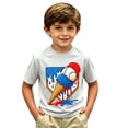 thumbnail image 4 of KHONTS Boys Baseball Baseball Boys Youth T-Shirt Crew Neck Summer Short Sleeve Basic Tops,Size 2-13 Years Light Gray 160, 4 of 4