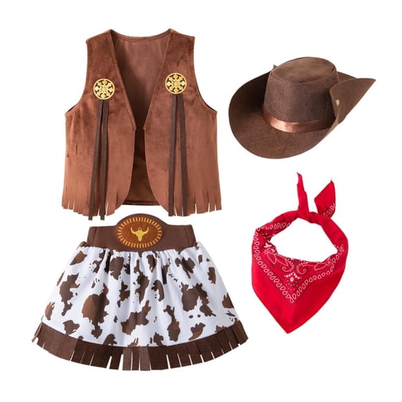 Conjunto de disfraz para fiesta, estilo vaquera, Daisy Girl