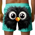 thumbnail image 5 of COSFO Summer Swim Shorts for Men Casual Funny Animal Print Beach Board Shorts Elastic Waist Relaxed Fit Drawstring Breathable Quick Dry Swim Shorts, 5 of 6