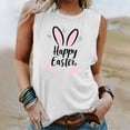 thumbnail image 2 of Levmjia Tank Tops For Women Easter Printed Plus Size Casual Sleeveless Round Neck Basic Shirts Blouse Pullover Versatile Vacation Daily Wear, 2 of 4