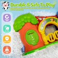 thumbnail image 4 of Pista deslizante de juguete BAYSING con animales del zoológico para niños pequeños, 4 of 7