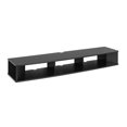 thumbnail image 1 of Wright Home Moderne 70" Mur Monté Support de Télévision en Bois en Noir, 1 of 8