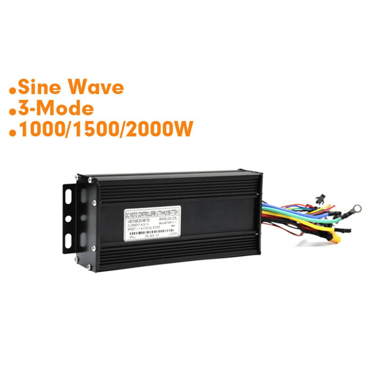 48V 72V E-Bike 40A 1000W-2000W Three Mode Sine Wave Controller for Electric Bicycle Ebike E-Scooter