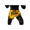 thumbnail image 4 of Fairtex BS1701 Yellow Slim Cut Muay Thai Boxing Short, 4 of 5