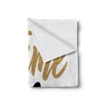 thumbnail image 2 of Saying Soft Flannel Fleece Throw Blanket, Coffee Break Conceptual Time to Relax Hand-drawn Lettering, Cozy Plush for Indoor and Outdoor Use, 50" x 70", Dark Taupe Pale Coffee, by Ambesonne, 2 of 6
