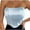 Light Blue, variant on XFLWAM Corset Top Strapless Open Back Boned Bustier for Women Party Trendy Clubwear Crop Tops White XS