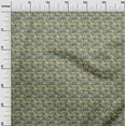 thumbnail image 3 of oneOone Cotton Cambric Yellow Fabric Batik Quilting Supplies Print Sewing Fabric By The Yard 42 Inch Wide, 3 of 5