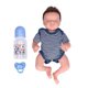 thumbnail image 1 of 12 Inch Silicone Doll-Like Eyes Closed Emulational Newborn Baby Dolls Washable Waterproof Baby Boy, 1 of 5