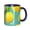 NavyBlue, variant on Lemon Bubble Coffee Mug Fun Custom Ceramic Mugs 11oz Red