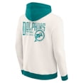 thumbnail image 3 of Men's Darius Rucker Collection by Fanatics Cream Miami Dolphins Distressed Graphics Full-Zip Hoodie, 3 of 6