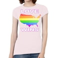 thumbnail image 1 of Camiseta de manga corta Love Wins WINS USA Rosa claro 3x-grande, 1 of 1