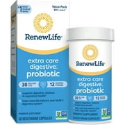 Renew Life Extra Care Digestive Probiotic Capsules, Unisex, 50 Count