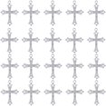 thumbnail image 1 of 1 caja de 40 abalorios de diamantes de imitación para Pascua, con forma de crucifijo de circonita cúbica micropavé, para la Virgen de Guadalupe, María, para el rosario., 1 of 9