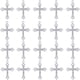 thumbnail image 1 of 1 caja de 40 abalorios de diamantes de imitación para Pascua, con forma de crucifijo de circonita cúbica micropavé, para la Virgen de Guadalupe, María, para el rosario., 1 of 9