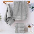 thumbnail image 4 of Dvumao Bathroom Towels, 5 Pcs Bath Towels Set For Bathroom Cotton Thick Soft Absorbent Towel Set Of 5 Household Wash Face Gift Towel, Teens Gifts, 4 of 7