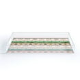 thumbnail image 3 of 12" Green and Red Snowflake Stripes Tray Decor, 3 of 4