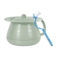 thumbnail image 1 of Esquirla Household Spittoon with Cover Bedside Commode Bucket, Multifunction Potty Urinal green, 1 of 8