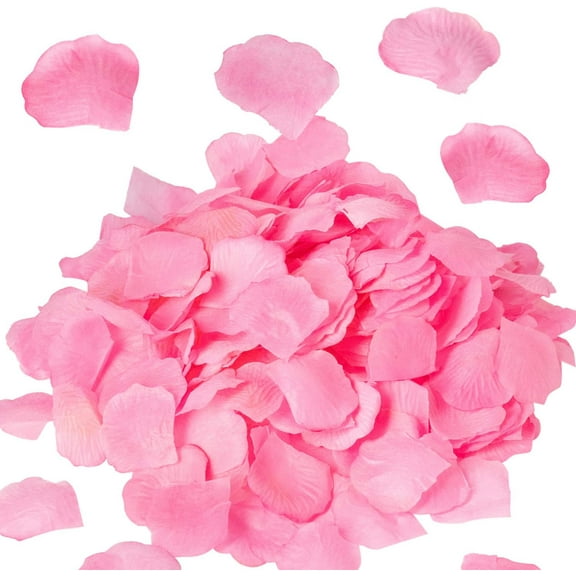 2000 Pink Artificial Rose Petal - Perfect for Holiday Day, Valentine's Day, Thanksgiving, Christmas, Wedding, Shower, Anniversary, and Proposal - Ideal for Holiday and Romantic Decor