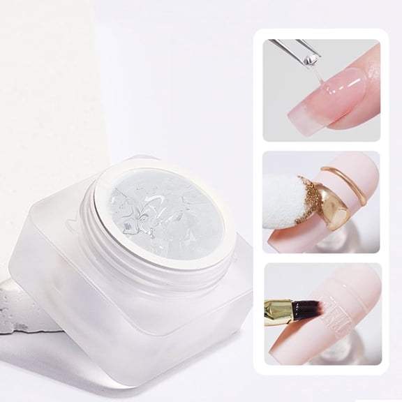 RAGUPEL 3D Gel Nail Art Clear Solid Nail,3D Sculpting Gel for Nail Art Multifunctional,3D Molding Gel for Nails Art Salon Home Diy Hard Gel for Nails
