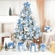 thumbnail image 4 of Cinta DINDOSAL Dusty Blue con alambre de 2,5 cm x 10 m para Navidad, 4 of 7
