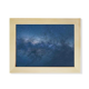 thumbnail image 1 of Escritorio de madera Arte Pintura Dark Galaxy azul estrellas nubes 6x8 pulgadas marco de foto, 1 of 4